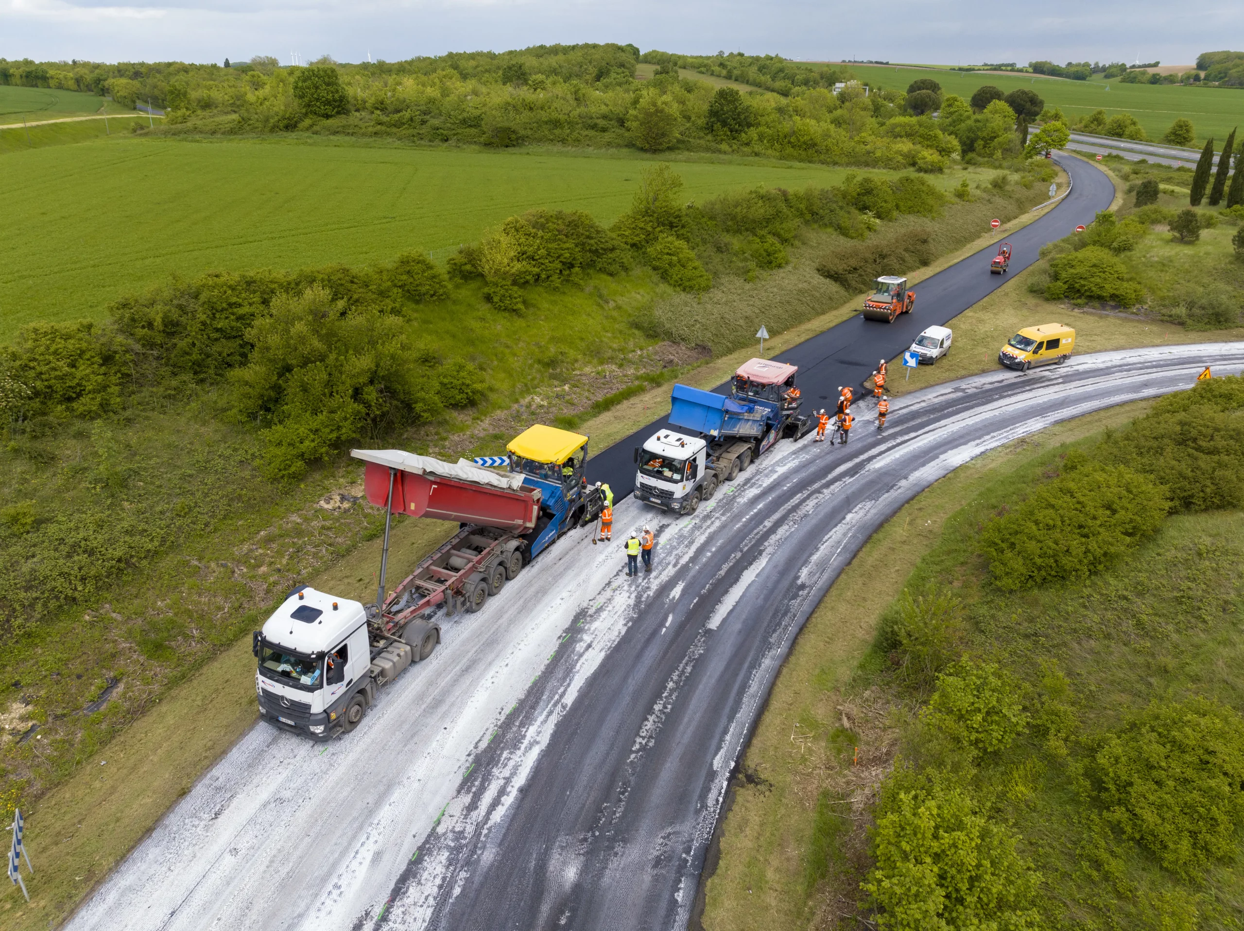 Spie batignolles Le Foll TP entretien chaussées A10