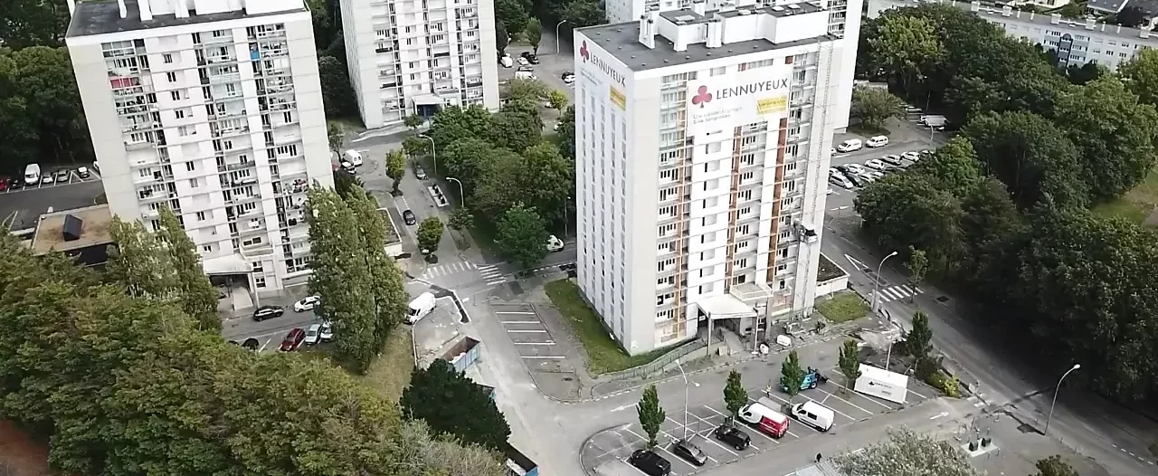 Spie batignolles Le Foll TP déconstruction tours Lorient