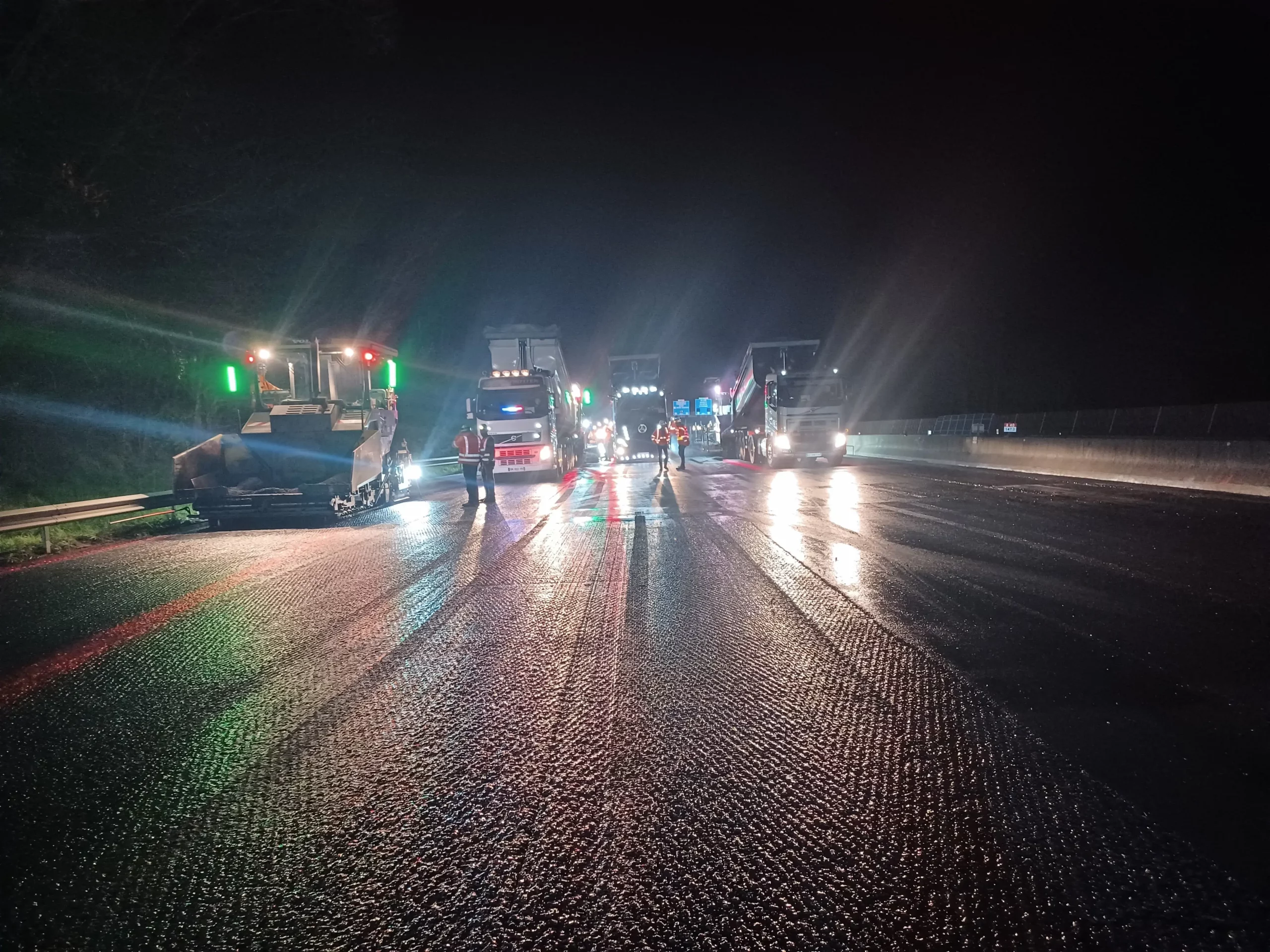 Chantier A40 Spie batignolles malet